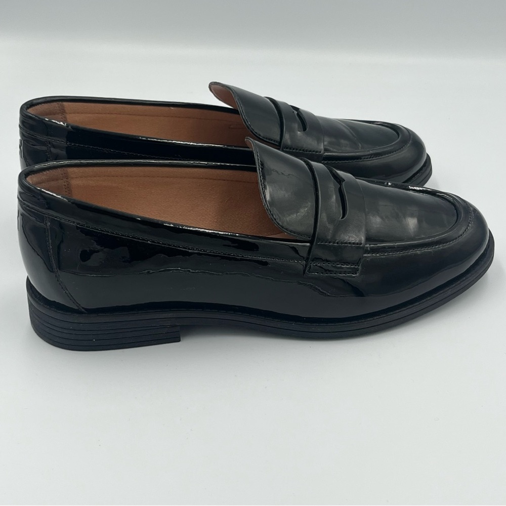 Cole Haan Haverhill Penny Loafer Women Size 7 Black Patent Leather